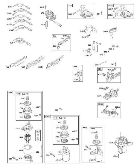 B - Alternatore, dispositivo di avviamento elettrico, sistema elettrico, freno volano, accensione B&S - 12 €¦ 12F802-1376-01 brand Stihl